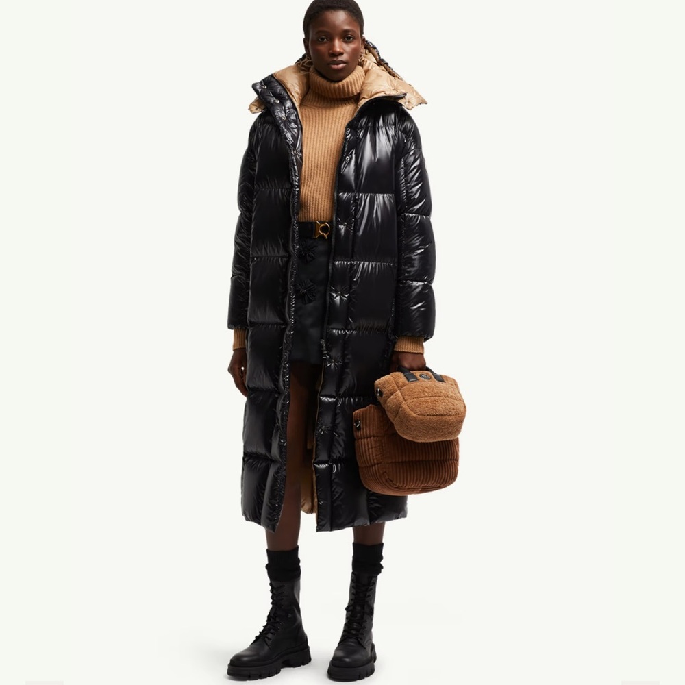 Moncler Black Puffer Coat